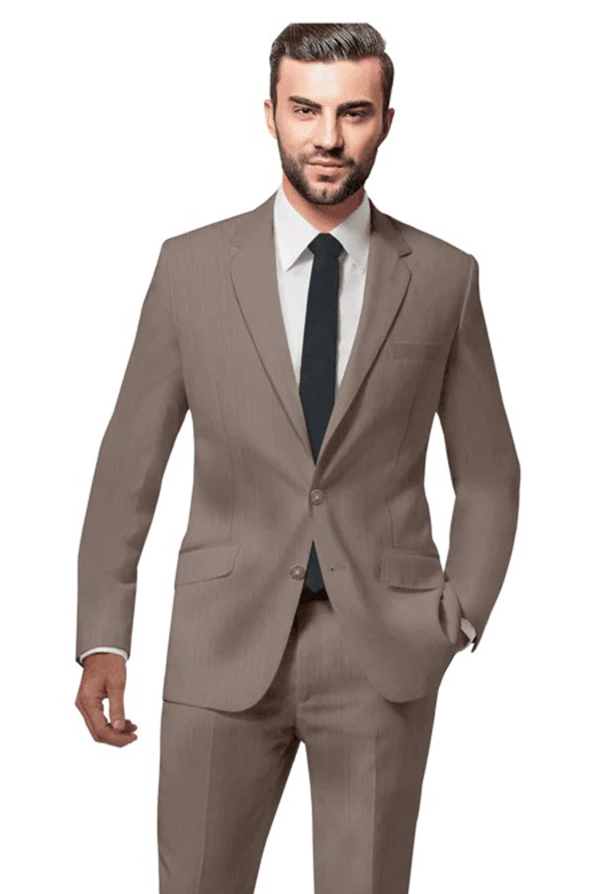 Buy Beige Pin Stripe Suit Custom Tailored Suits for Men My Suit Tailor