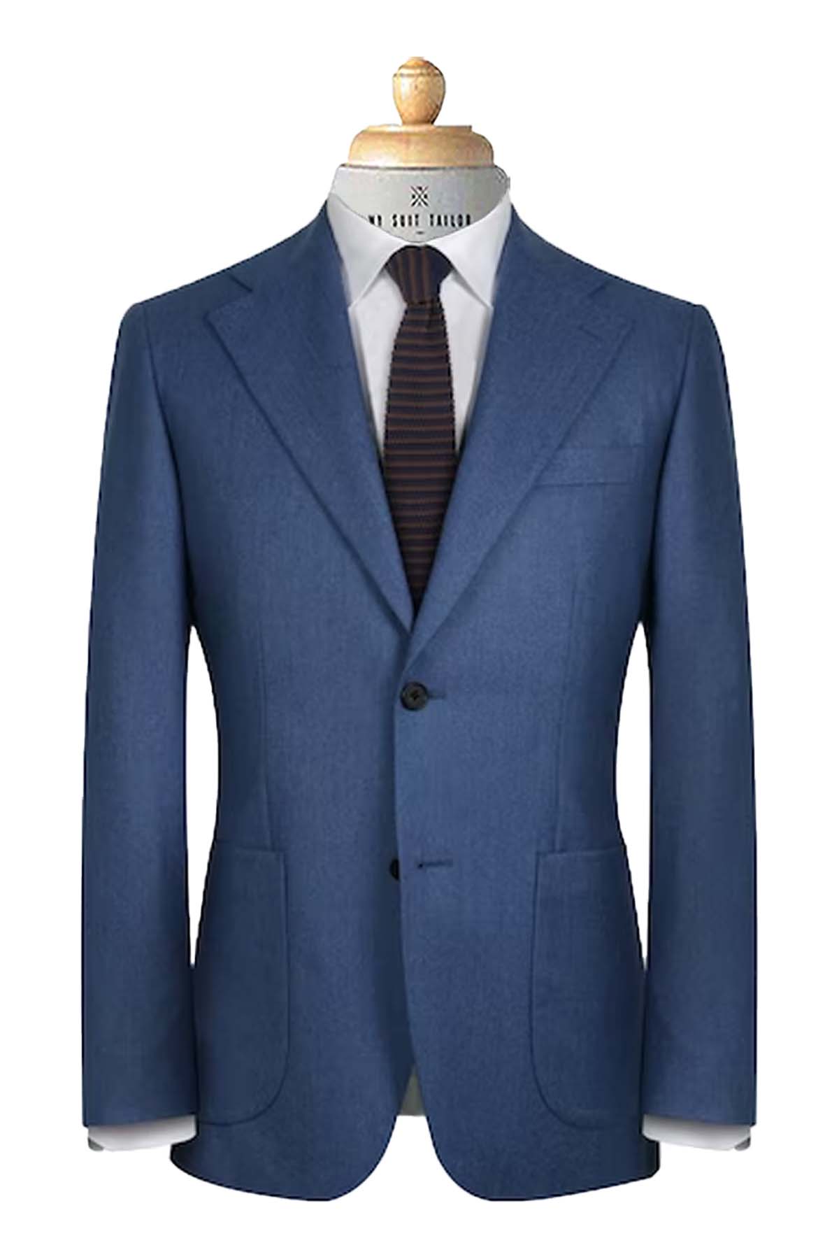 Blue Nick's Menswear Size 48S Italian suit. (Jacket, pants, & vest)