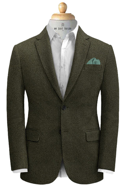 Dark green cheap tweed suit