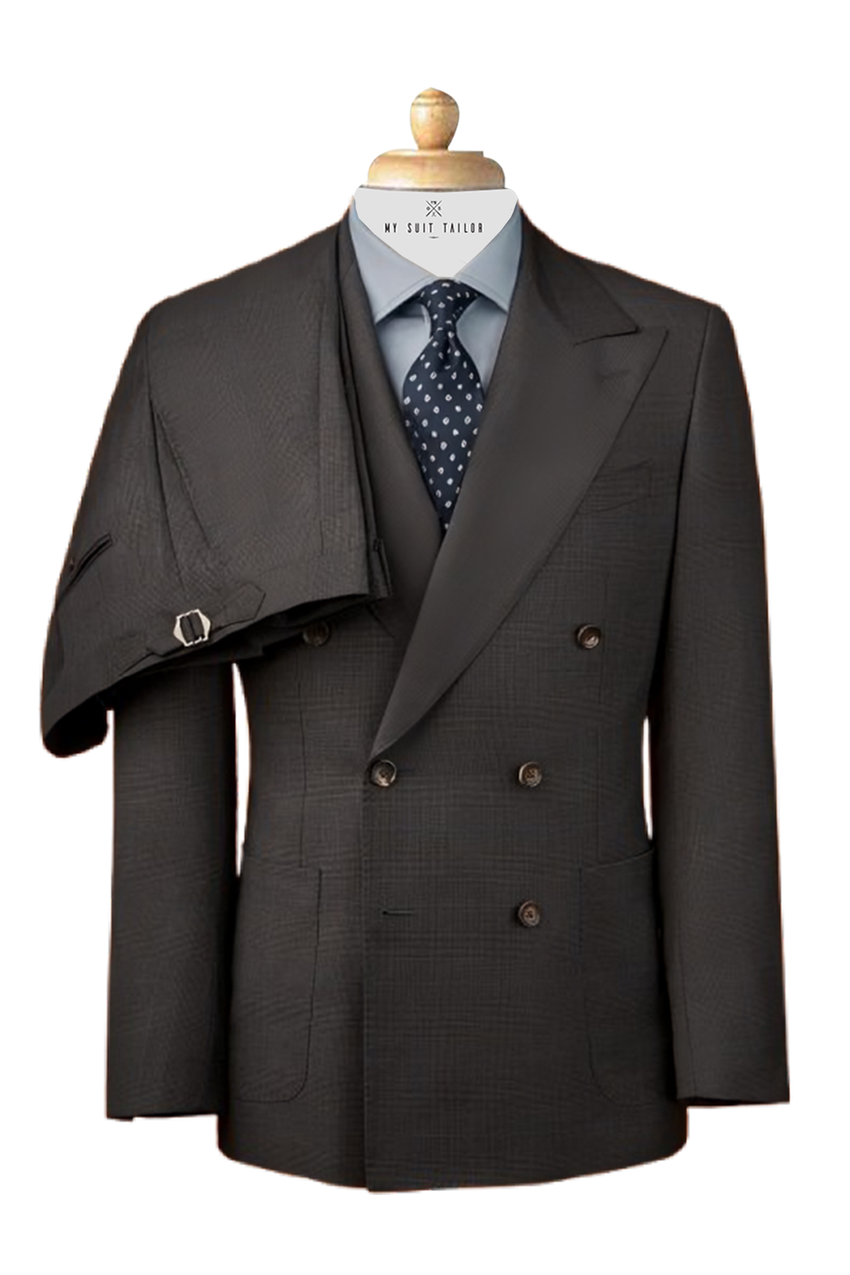 Dark Grey Prince of Wales Check Suit - A Timeless Classic