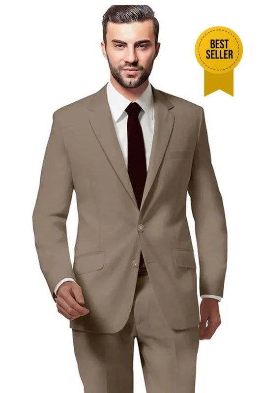 Monaco Beige Suit - A Timeless Classic for Men