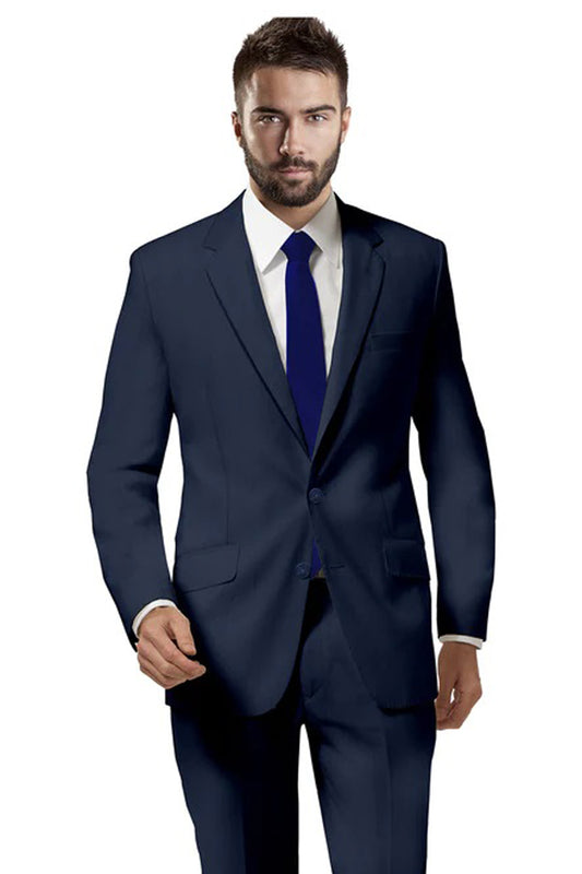 Suits for men: Buy Cobalt Blue Stripe Suit Online- My Suit Tailor