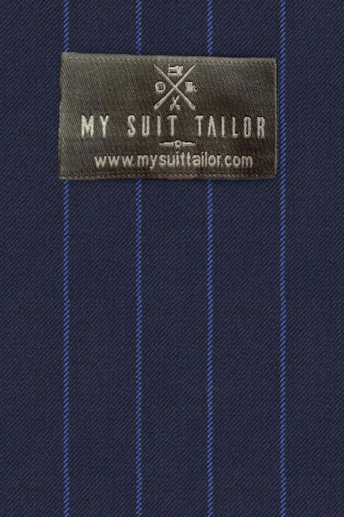 Italian-Navy Stripe Suit