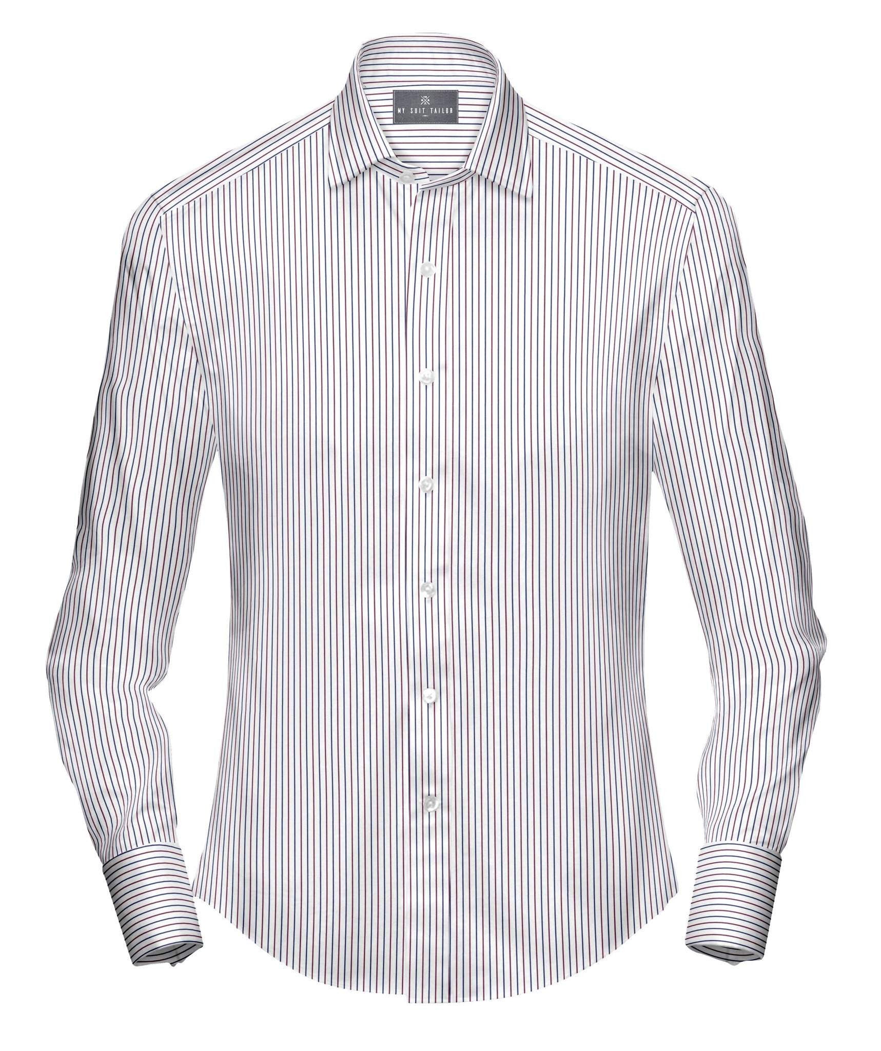 Buy Tailored Shirt for men: Tommy Stripe Dress Shirt | My Suit Tailor