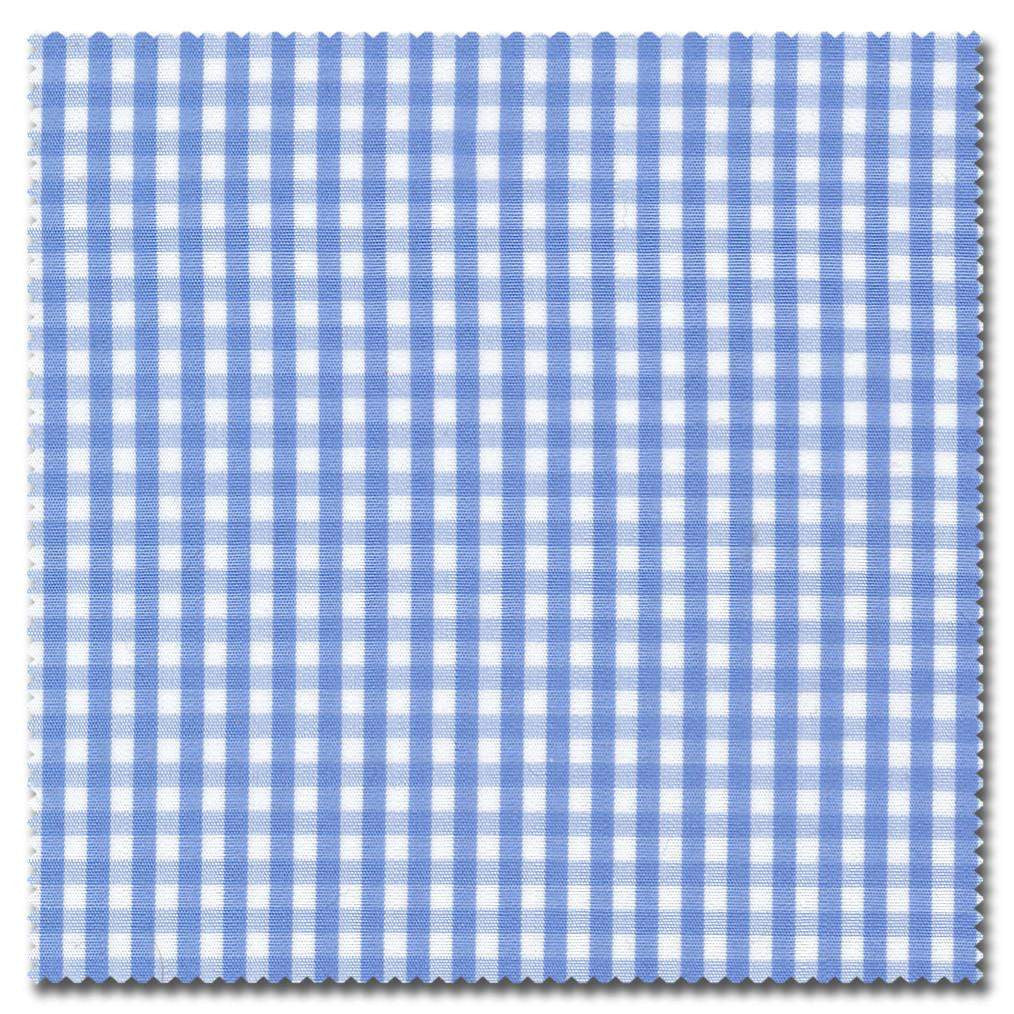 Buy Tailored Shirt for men: Light Blue Mini Gingham Shirt| My Suit Tailor