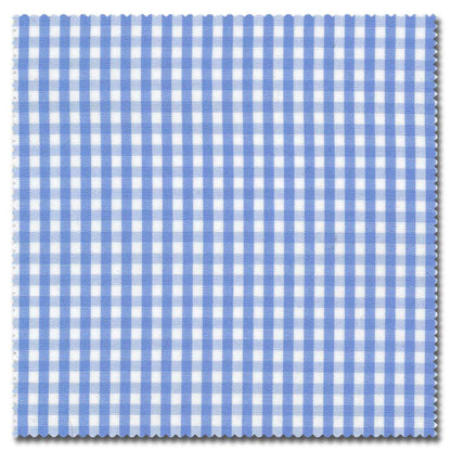 Buy Tailored Shirt for men: Light Blue Mini Gingham Shirt| My Suit Tailor