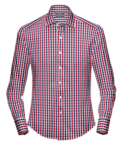 Buy Tailored Shirt for men: Red, Blue Big Check Shirt| My Suit Tailor