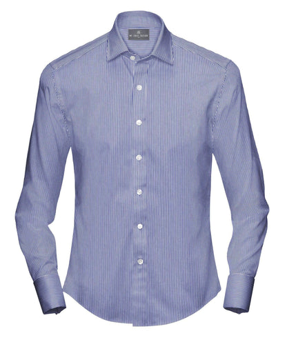 Buy Tailored Shirt for men: Blue Bengal Stripe Shirt | My Suit Tailor