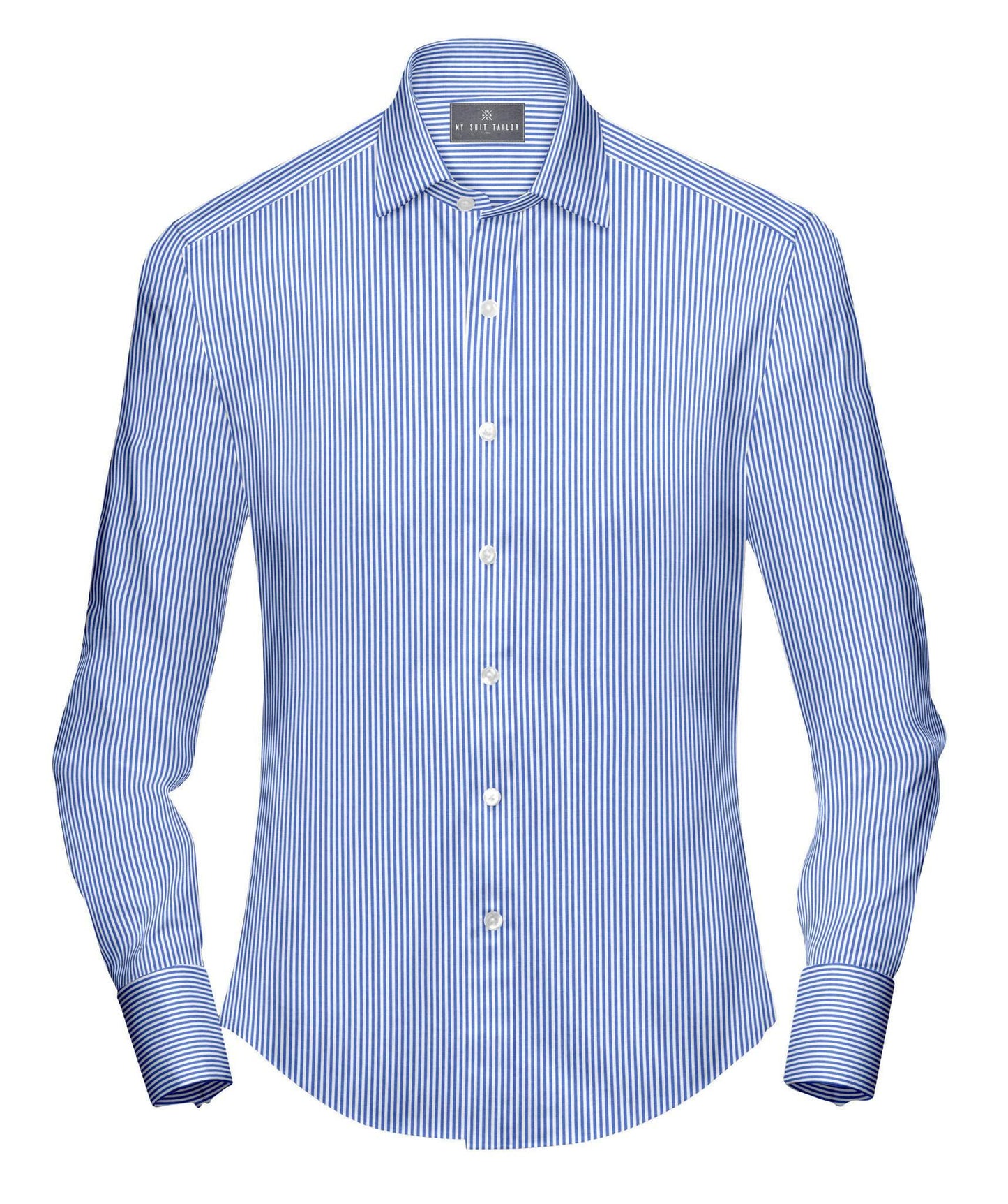 Tailored Shirts for Men: Buy Blue Stripe Shirt Online - My Suit Tailor