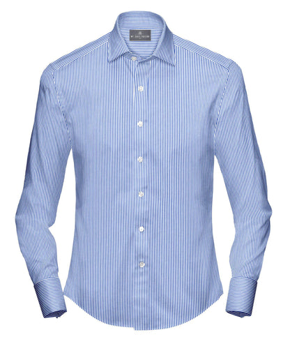 Tailored Shirts for Men: Buy Blue Stripe Shirt Online - My Suit Tailor