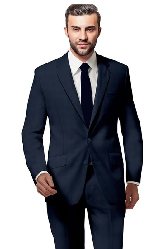 Suits for Men: Buy Navy Check Suit - My Suit Tailor