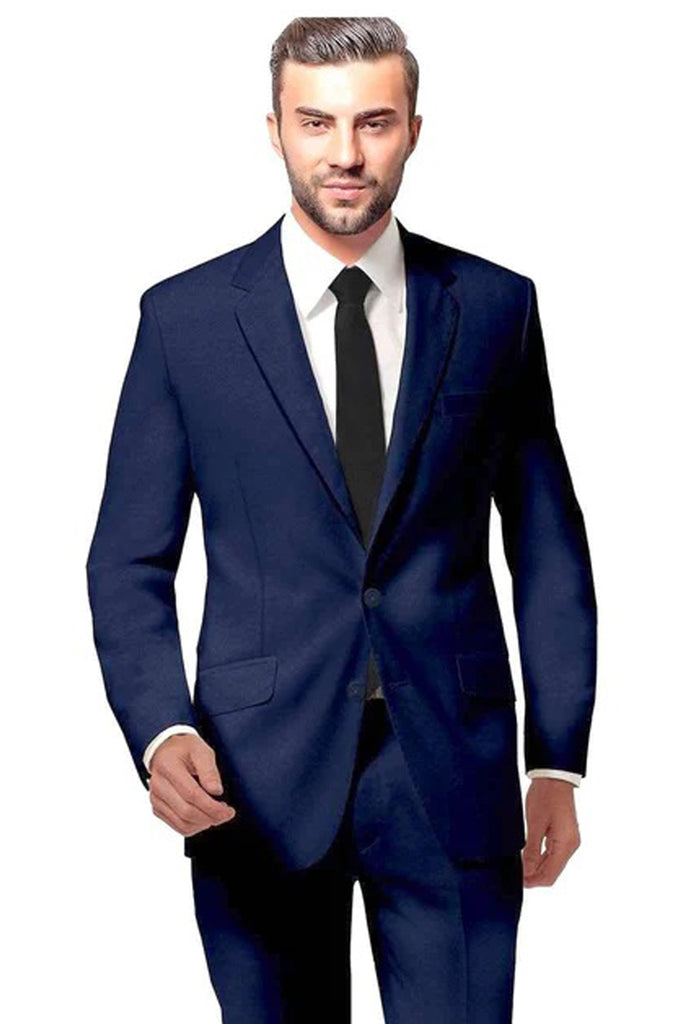 Men's Blue Two Piece Suit 2 Button Slim Fit Suit Premium Royal Blue Elegant  Coat Pant Bespoke