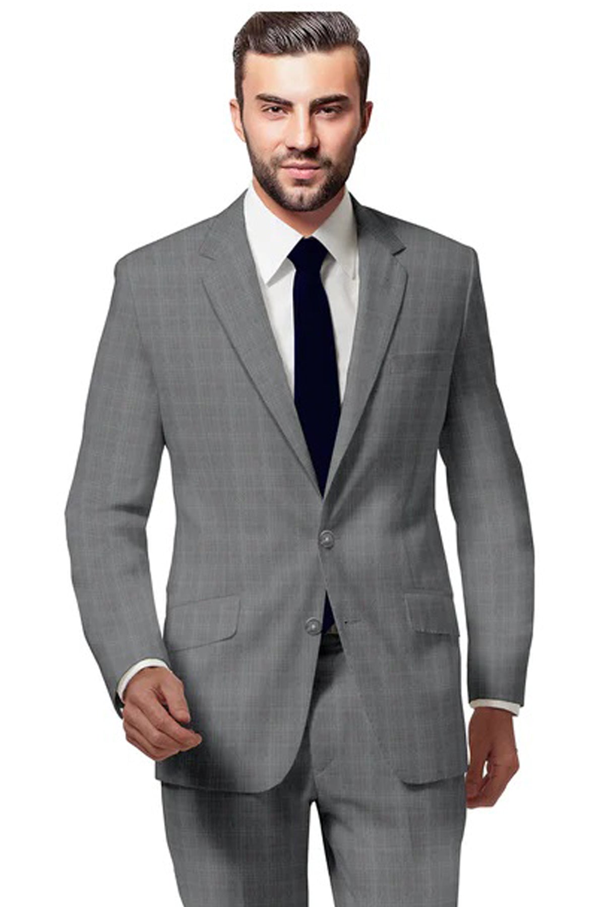 Suits for Men: Buy Silver Window Pane Suit - My Suit Tailor