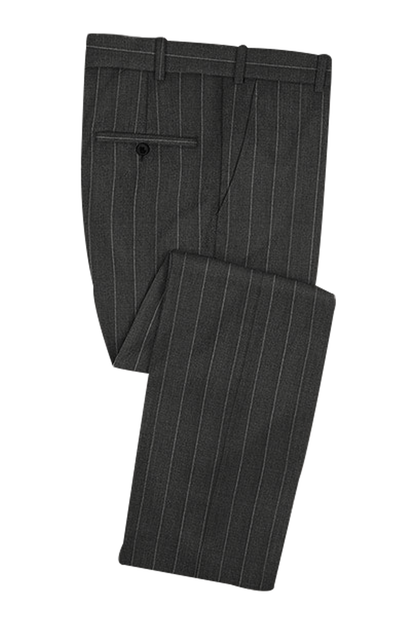 Suits for men: Buy Charcoal Bold Stripe - Italian Suit Online- My Suit Tailor