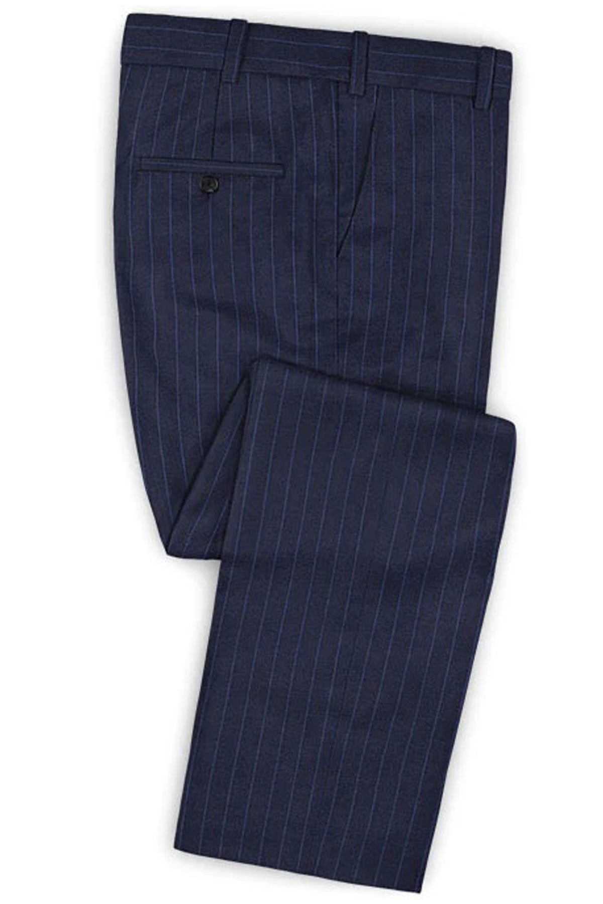 Italian-Navy Stripe Suit