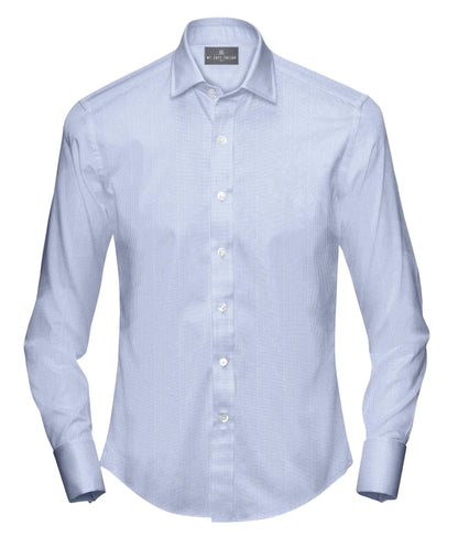 Buy Tailored Shirt for men: Wrinkle Free Soho Blue Dress Shirt | My Suit Tailor