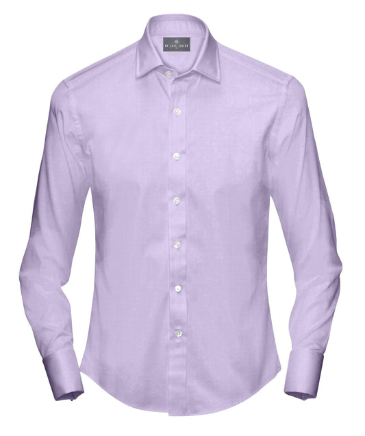 Buy Tailored Shirt for men: Lavender Twill Dress Shirt| My Suit Tailor