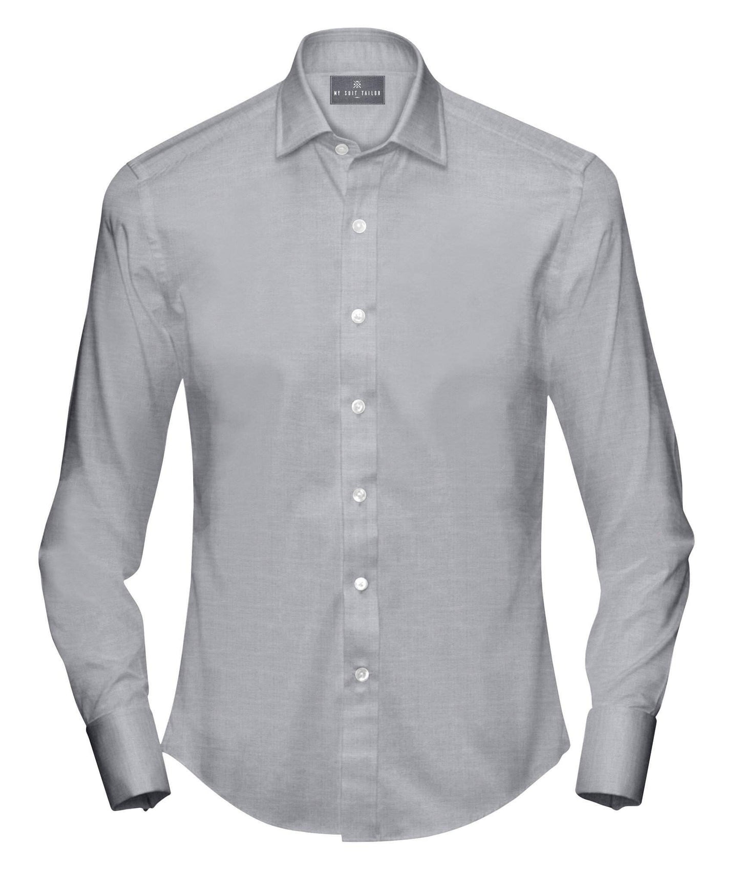 Buy Tailored Shirt for men: Grey Oxford Dress Shirt| My Suit Tailor