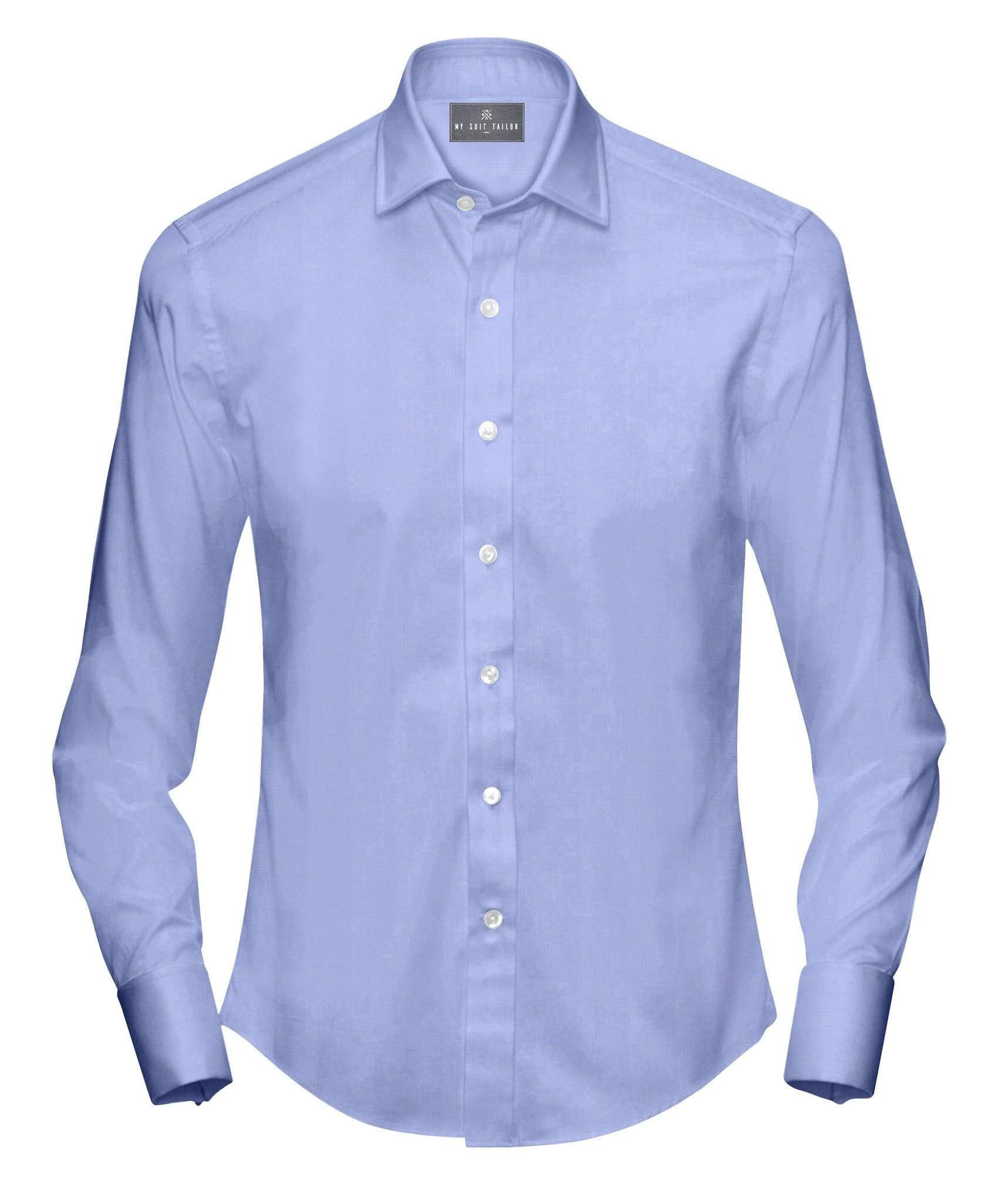 Buy Tailored Shirt for men: Blue Chambray Dress Shirt | My Suit Tailor