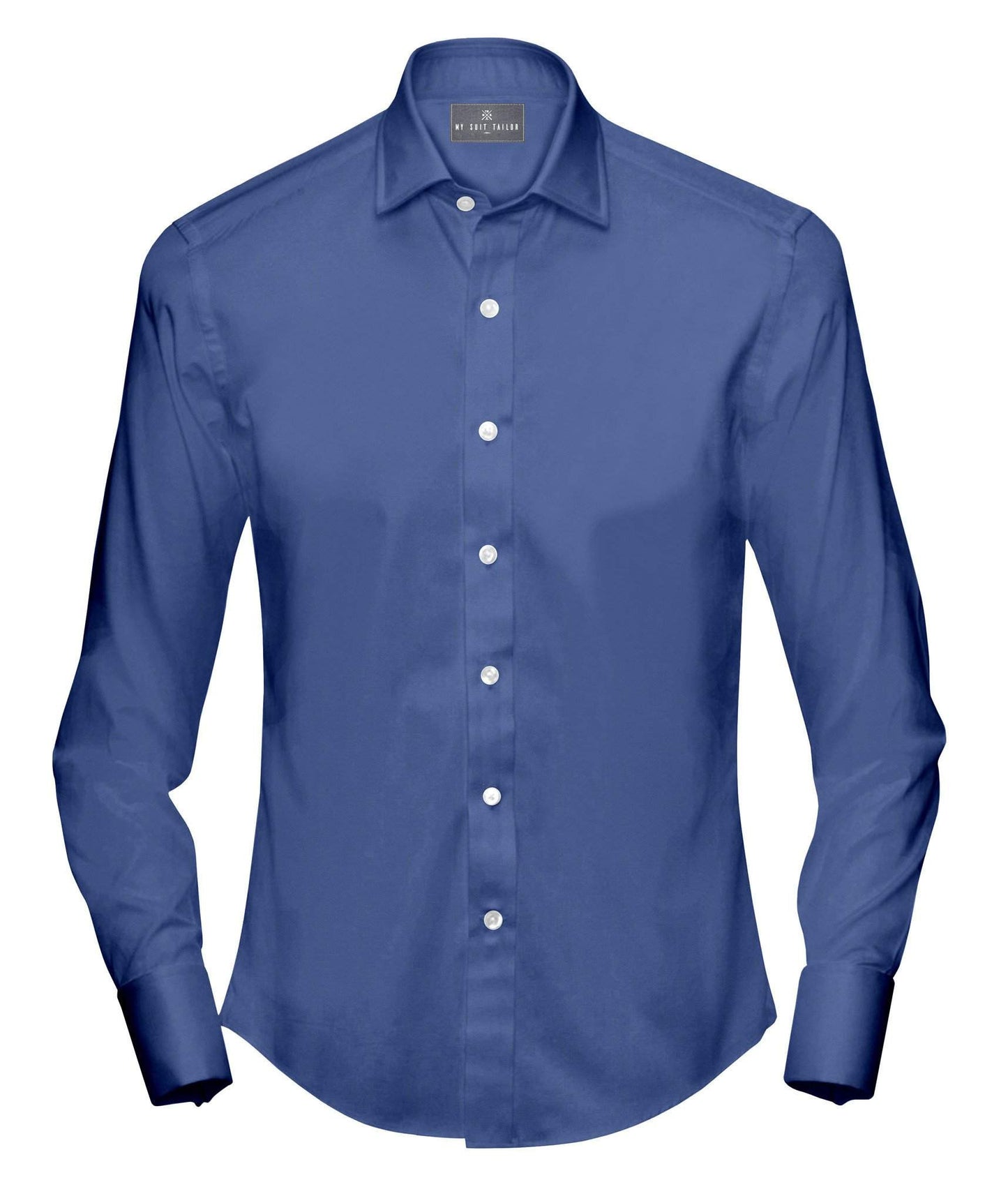 Buy Tailored Shirt for men: French Blue Dress Shirt| My Suit Tailor