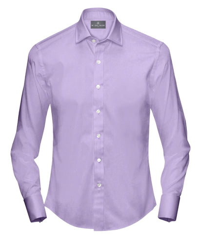 Buy Tailored Shirt for men: Purple Twill Dress Shirt| My Suit Tailor