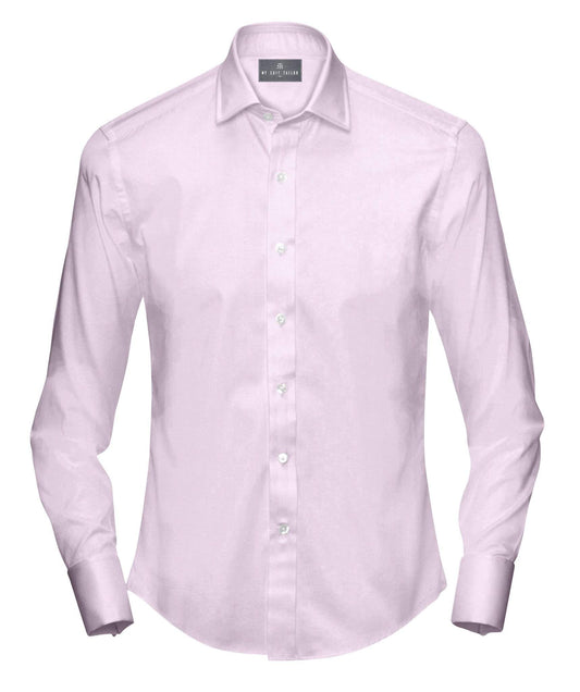 Buy Tailored Shirt for men: Pink Fishbone Shirt| My Suit Tailor